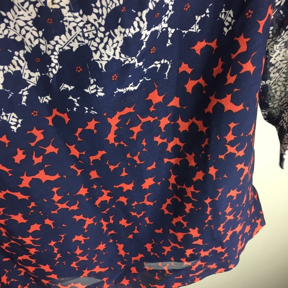 Tory Burch Lisa Silk Floral Keyhole Dress Size 6 - Picture 12 of 14